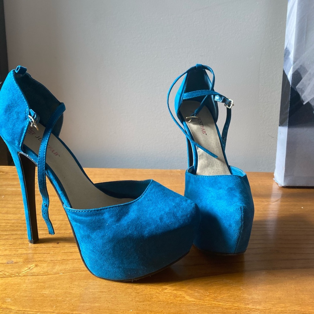 Blue High heels